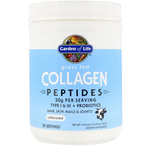 Garden of Life, Grass Fed Collagen Peptides, Unflavored, 19.75 oz (560 g) Review