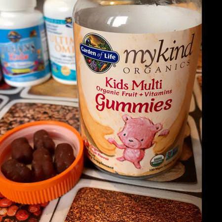 Garden of Life, MyKind Organics, Kids Multi Gummies, Fruit Flavor, 120 Gummy Bears