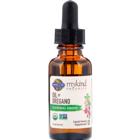 Garden of Life Oregano Oil Supplements Cold Cough Flu - 流感, 咳嗽, 感冒, 補品