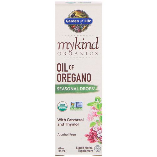 Garden of Life, MyKind Organics, Oil of Oregano, Seasonal Drops, 1 fl oz (30 mL) Review
