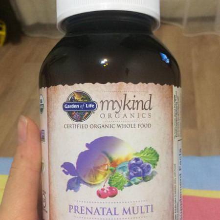Garden of Life, MyKind Organics, Prenatal Multi, Whole Food Multivitamin, 180 Vegan Tablets