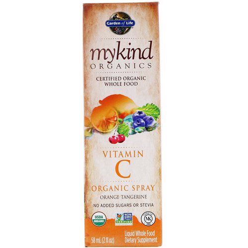 Garden of Life, MyKind Organics, Vitamin C Organic Spray, Orange-Tangerine, 2 fl oz (58 ml) Review