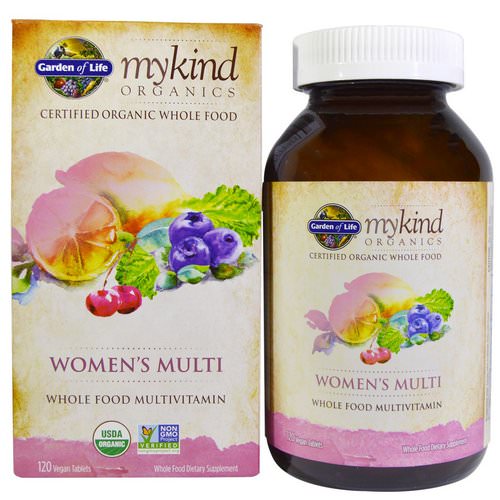 Garden of Life, MyKind Organics, Women's Multi, 120 Vegan Tablets Review