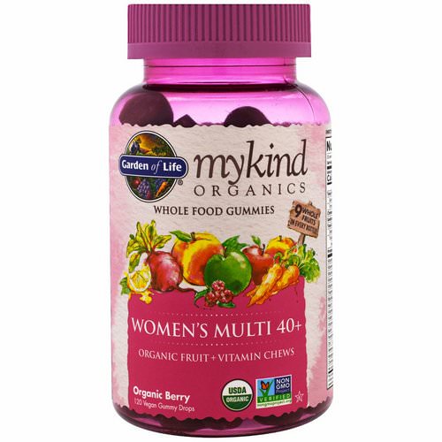 Garden of Life, MyKind Organics, Women's Multi 40+, Organic Berry, 120 Gummy Drops Review