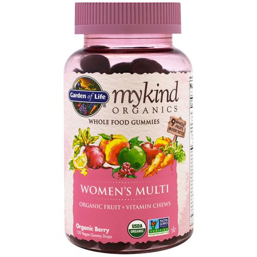 Garden of Life, MyKind Organics, Women's Multi, Organic Berry, 120 Gummy Drops Review
