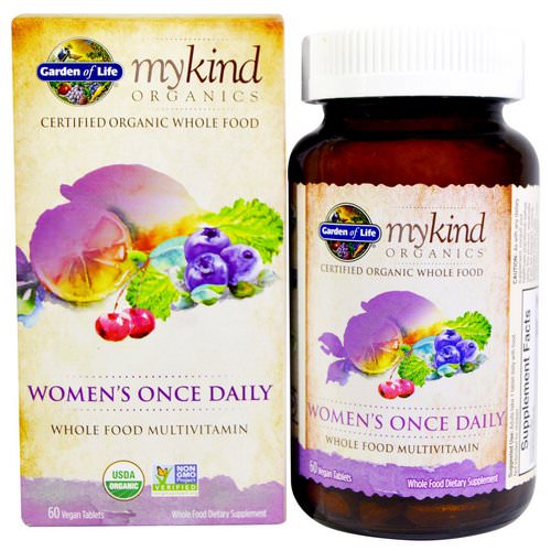 Garden of Life, MyKind Organics, Women's Once Daily, 60 Vegan Tablets Review