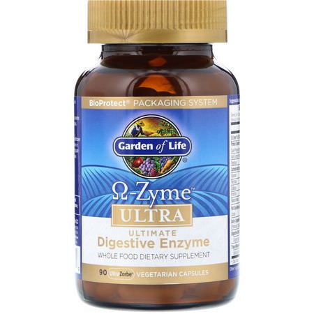 Garden of Life Digestive Enzyme Formulas - 消化酶, 消化, 補品