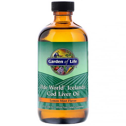 Garden of Life, Olde World Icelandic Cod Liver Oil, Lemon Mint Flavor, 8 fl oz (236 ml) Review