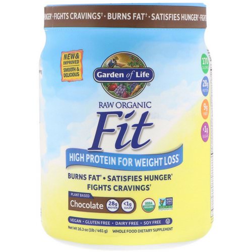 Garden of Life, RAW Organic Fit, High Protein for Weight Loss, Chocolate, 16.3 oz (461 g) Review