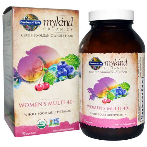 Garden of Life, Organic Women's Multi 40+, Whole Food Multivitamin, 120 Vegan Tablets Review