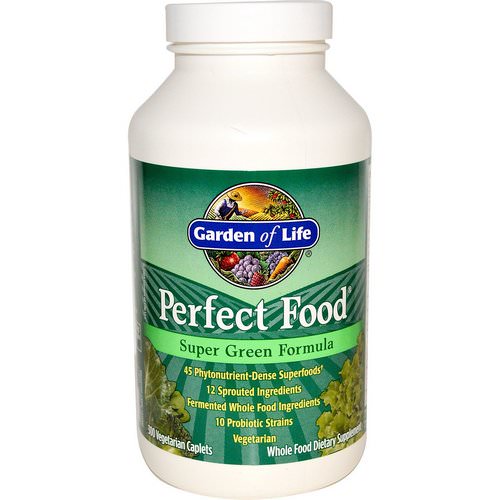 Garden of Life, Perfect Food, Super Green Formula, 300 Veggie Caplets Review