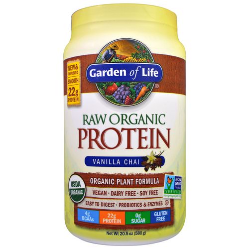 Garden of Life, RAW Organic Protein, Organic Plant Formula, Vanilla Chai, 1.3 lbs (580 g) Review