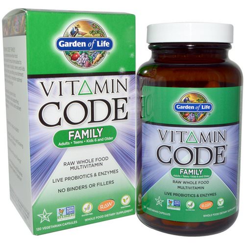 Garden of Life, Vitamin Code, Family, 120 Veggie Caps Review
