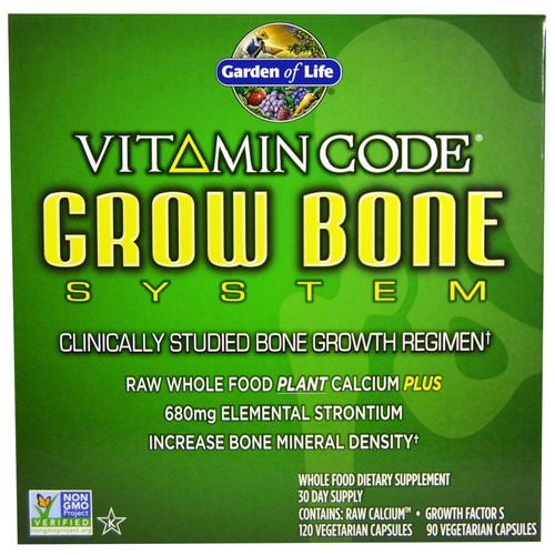 Garden of Life, Vitamin Code, Grow Bone System, 2 Part Program Review
