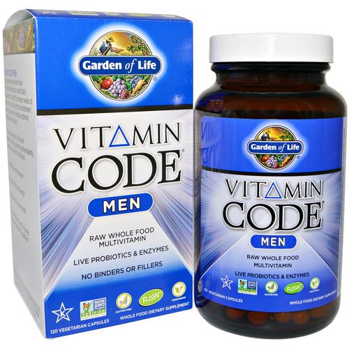 Garden of Life, Vitamin Code, Men, 120 Vegetarian Capsules Review