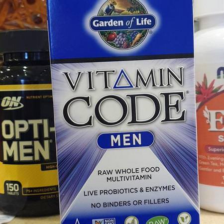 Garden of Life Men's Multivitamins - 男人的多種維生素, 男人的健康, 補充