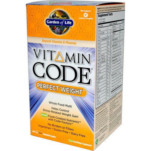 Garden of Life, Vitamin Code, Perfect Weight, 240 UltraZorbe Veggie Caps Review