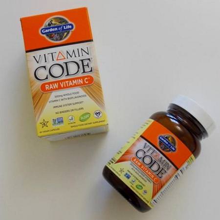 Garden of Life Vitamin C Cold Cough Flu - 流感, 咳嗽, 感冒, 維生素C