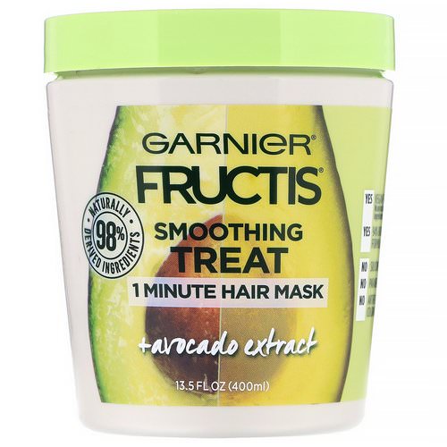 Garnier, Fructis, Smoothing Treat, 1 Minute Hair Mask + Avocado Extract, 13.5 fl oz (400 ml) Review