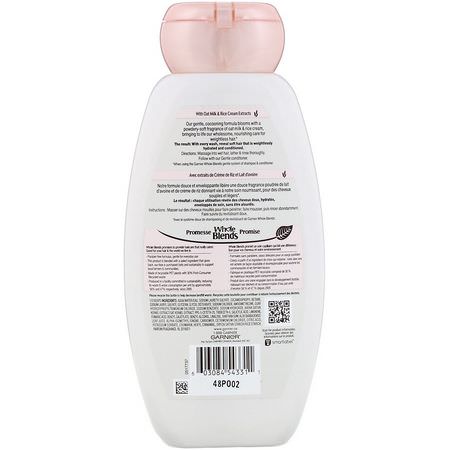 護髮素, 洗髮水: Garnier, Whole Blends, Oat Delicacy Gentle Shampoo, 12.5 fl oz (370 ml)