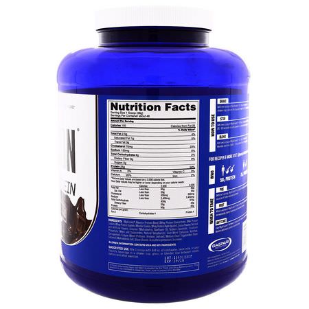 蛋白質, 運動營養: Gaspari Nutrition, MyoFusion, Advanced Protein, Milk Chocolate, 4 lbs (1.81 kg)