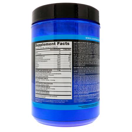 一水肌酸, 肌酸: Gaspari Nutrition, SuperPump Max, Blue Raspberry Ice, 1.41 lbs (640 g)