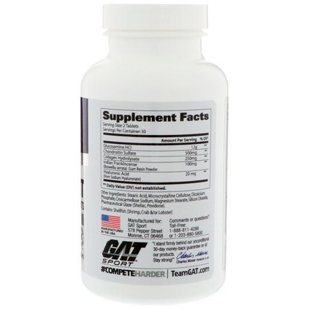 葡萄糖胺軟骨素, 關節: GAT, Essentials Joint Support, 60 Tablets