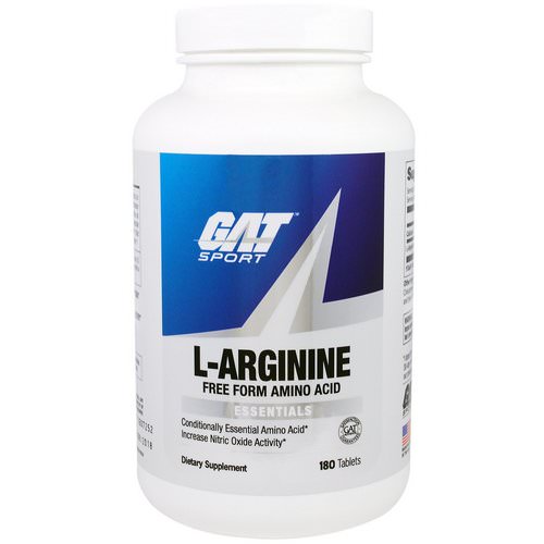 GAT, L-Arginine, 180 Tablets Review