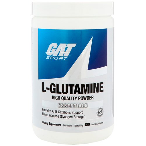 GAT, L-Glutamine, Unflavored, 17.6 oz (500 g) Review