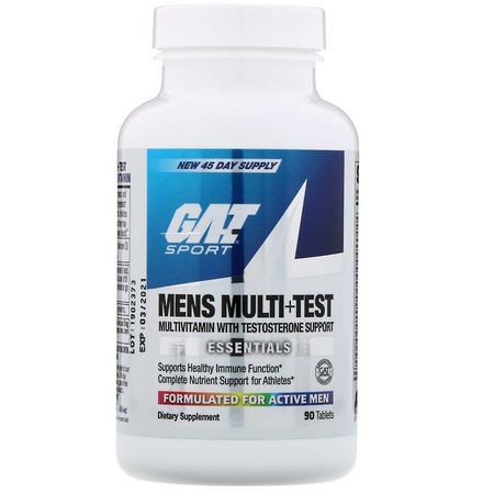 GAT Men's Multivitamins Testosterone - 睾丸激素, 男士多種維生素, 男性健康, 補品