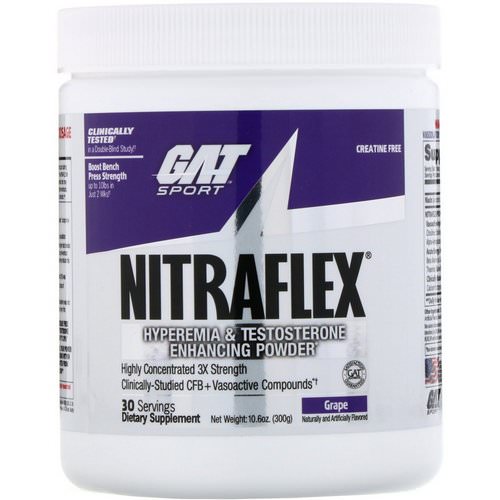 GAT, Nitraflex, Grape, 10.6 oz (300 g) Review