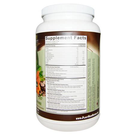 植物性, 植物性蛋白: Genceutic Naturals, Plant Head, Real Meal, Chocolate, 2.3 lb (1050 g)