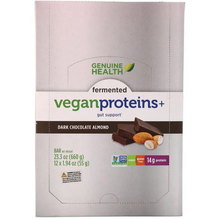 Genuine Health Corporation Plant Based Protein Bars - 基於植物的蛋白質棒, 蛋白棒, 核仁巧克力餅, 餅乾