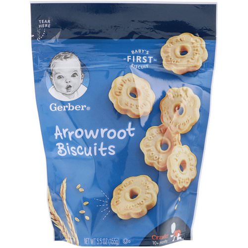 Gerber, Arrowroot Biscuits, Crawler, 10+ Months, 5.5 oz (155 g) Review