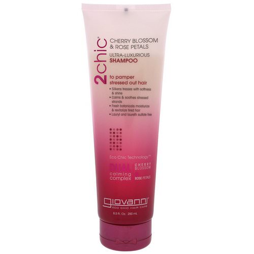 Giovanni, 2chic, Ultra-Luxurious Shampoo, to Pamper Stressed Out Hair, Cherry Blossom & Rose Petals, 8.5 fl oz (250 ml) Review