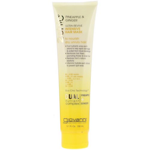 Giovanni, 2chic, Ultra-Revive, Intensive Hair Mask, Pineapple & Ginger, 5.1 fl oz (150 ml) Review