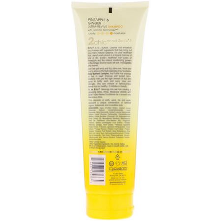 洗髮, 護髮: Giovanni, 2chic, Ultra-Revive Shampoo, for Dry, Unruly Hair, Pineapple & Ginger, 8.5 fl oz (250 ml)