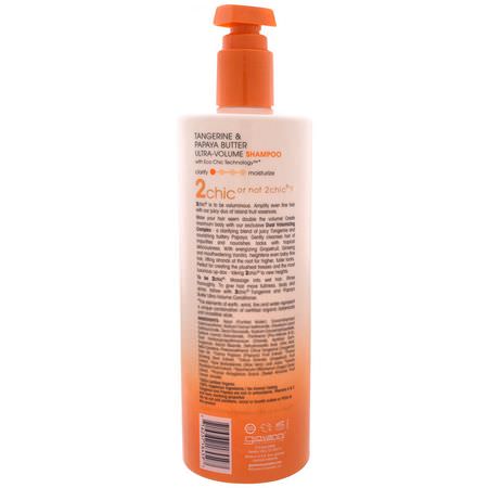 洗髮, 護髮: Giovanni, 2chic, Ultra-Volume Shampoo, for Fine Limp Hair, Tangerine & Papaya Butter, 24 fl oz (710 ml)