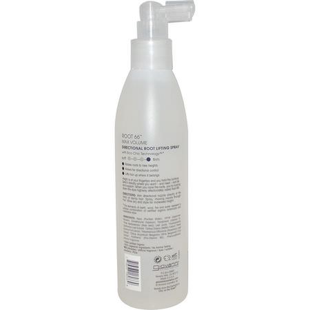 造型噴霧, 髮型, : Giovanni, Root 66, Max Volume, Directional Root Lifting Spray, 8.5 fl oz (250 ml)