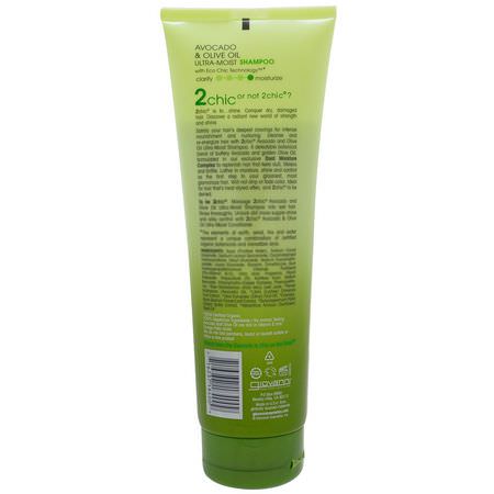 洗髮, 護髮: Giovanni, 2chic, Ultra-Moist Shampoo, for Dry, Damaged Hair, Avocado & Olive Oil, 8.5 fl oz (250 ml)