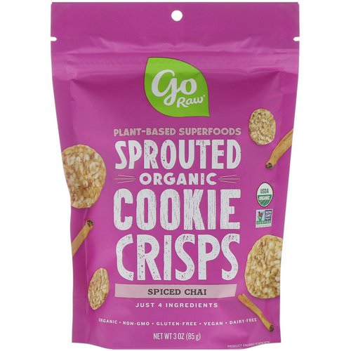 Go Raw, Organic, Sprouted Cookie Crisps, Spiced Chai, 3 oz (85 g) Review
