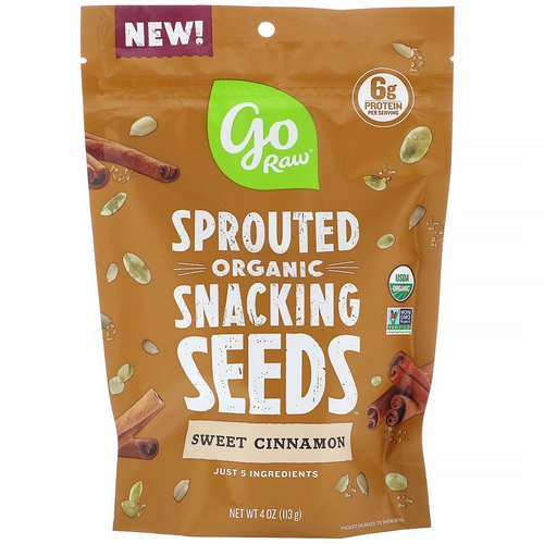 Go Raw, Organic, Sprouted Snacking Seeds, Sweet Cinnamon, 4 oz (113 g) Review