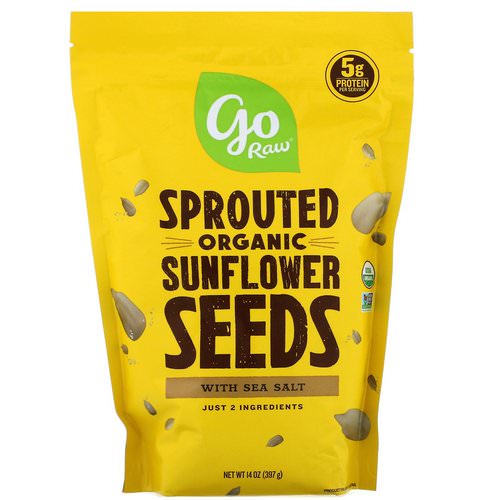 Go Raw, Organic Sprouted Sunflower Seeds with Sea Salt, 14 oz (397 g) Review