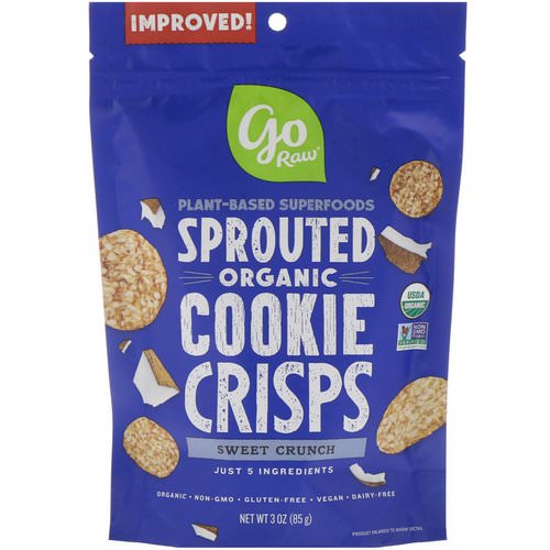 Go Raw, Organic, Sprouted Cookie Crisps, Sweet Crunch, 3 oz (85 g) Review