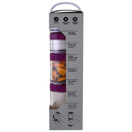 GoStak Food Storage Containers Shaker Water Bottles - 搖床, 容器的水瓶, 食物存儲