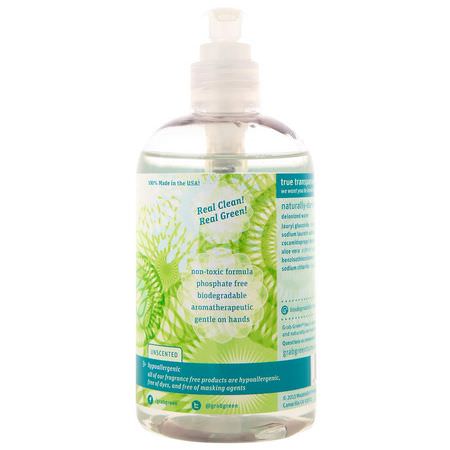 洗手液, 淋浴: Grab Green, Hand Soap, Fragrance Free, 12 oz (355 ml)