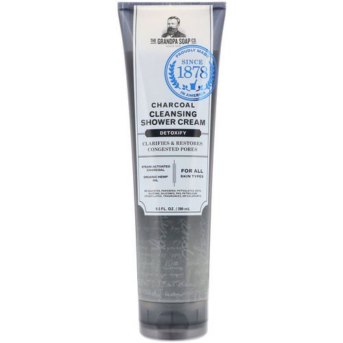 Grandpa's, Charcoal Cleansing Shower Cream, Detoxify, 9.5 fl oz (280 ml) Review