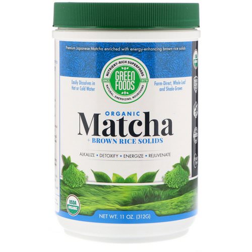 Green Foods, Ceremonial Grade Matcha Green Tea Energy Blend, 11 oz (312 g) Review