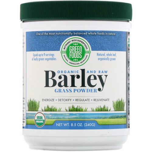 Green Foods, Organic and Raw, Barley Grass Powder, 8.5 oz (240 g) Review