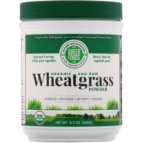 Green Foods, Organic and Raw, Wheatgrass Powder, 8.5 oz (240 g) Review